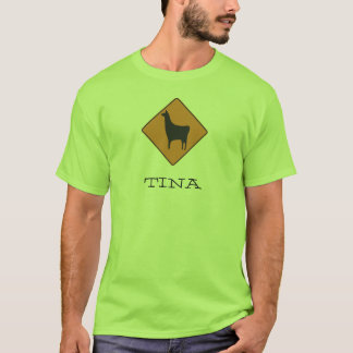 Camiseta 320px-Road_sign_llama.svg, TINA