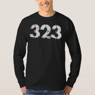 Camiseta 323 Código de área Los Ángeles 323
