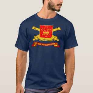 Camiseta 327º Batallón de artillería de campo DUI w Br Ribb
