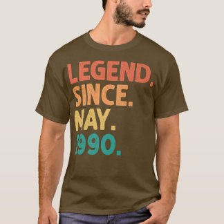 Camiseta 32.ª leyenda de cumpleaños desde mayo de 1990 32 a