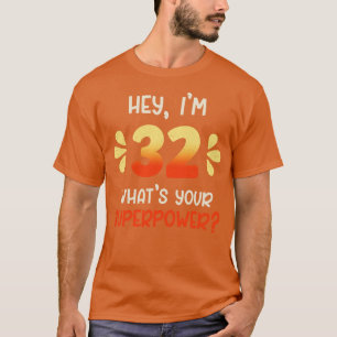 Camiseta 32.º cumpleaños 1