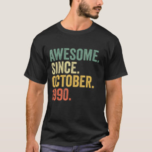 Camiseta 32 años de edad increíble desde octubre de 1990 32