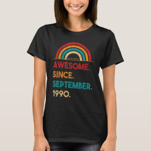Camiseta 32 años de edad increíble desde septiembre de 1990