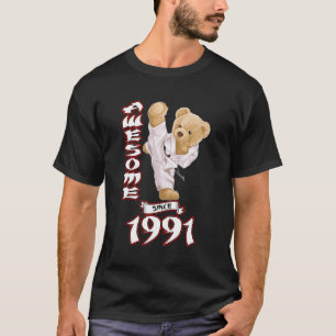 Camiseta 32 Años Hombres Mujeres 1991 Impresionante Karate