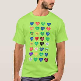 Camiseta 32 condados de Grá (Amor) - Colores de condados ir