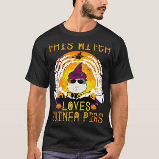 Camiseta 32 Esta Bruja Ama Cobayas de Halloween