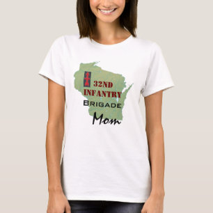 Camiseta 32do Brigada de la infantería con el mapa de
