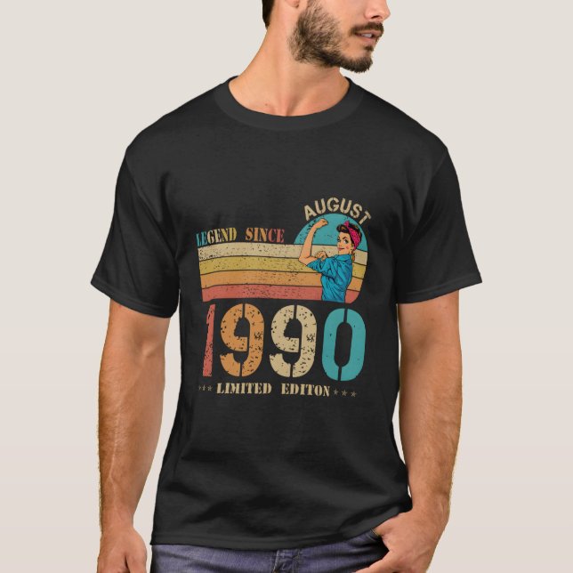 Camiseta 33ª Leyenda Desde Agosto De 1990 33 (Anverso)