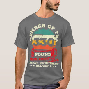 Camiseta 330 libras de peso de la banca de presión de la má