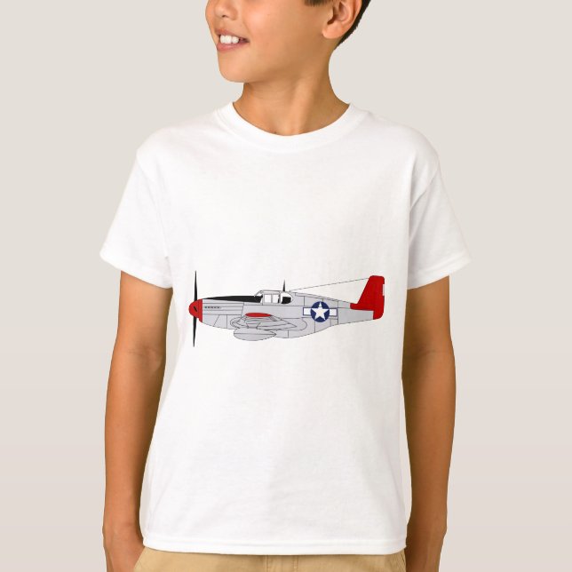 Camiseta 332o Grupo del combatiente - colas rojas - (Anverso)
