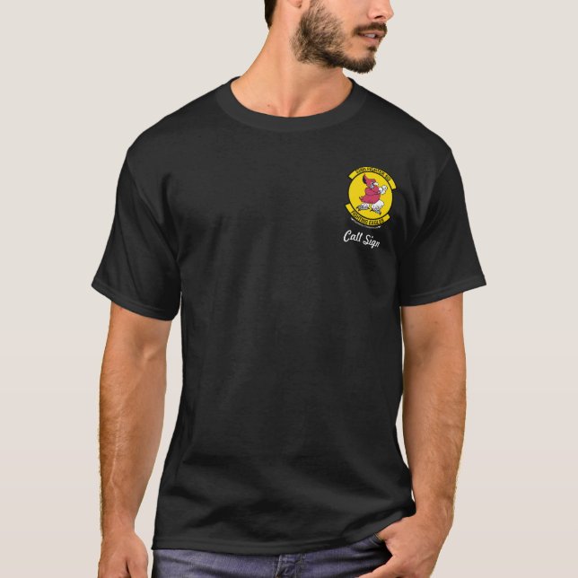 Camiseta 334o Rótulo de Eagle w/Call de la huelga del FS (Anverso)