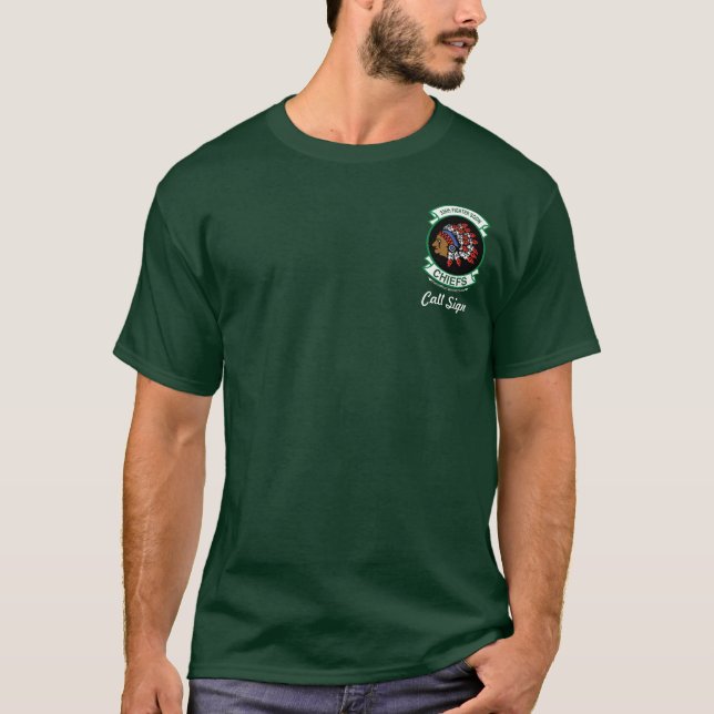 Camiseta 335o Rótulo de Eagle w/Call de la huelga del FS (Anverso)
