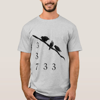 Camiseta 337 pájaros en un alambre