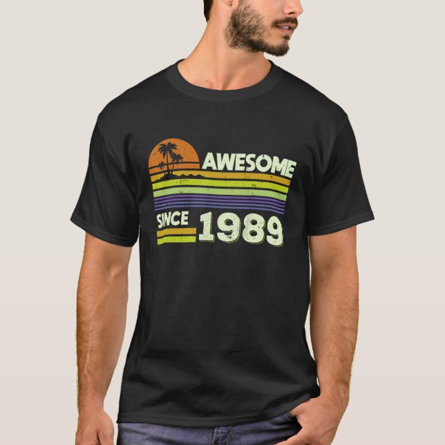 Camiseta 33.ª Famosa Desde 1989 33 Años (Anverso)