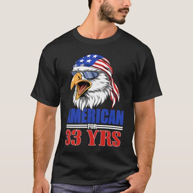 Camiseta 33.ª festividad Eagle Patriótica de Estados Unidos (Anverso)