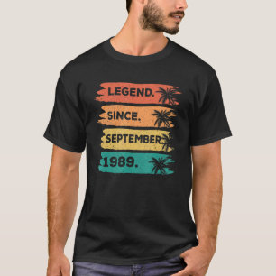Camiseta 33.ª Leyenda retro vintage desde septiembre