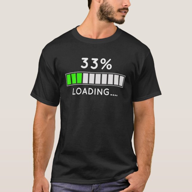Camiseta 33.ª Vida Nacida Carga Barra De Carga 33% (Anverso)
