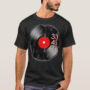Camiseta 33 45 78 RPM para los amantes del vinílico recolec