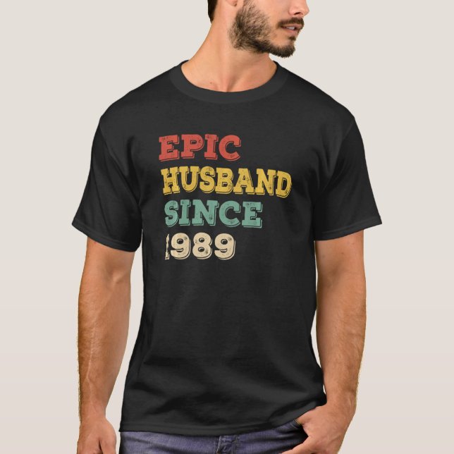 Camiseta 33° Aniversario Boda De Él Esposo Sinc (Anverso)