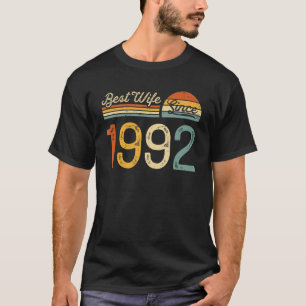 Camiseta 33° aniversario del boda - La mejor esposa desde 1