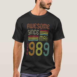 Camiseta 33 años alucinante desde mayo de 1989 50 cumpleaño
