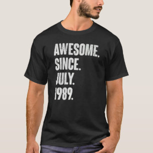 Camiseta 33 años de edad asombroso desde julio de 1998