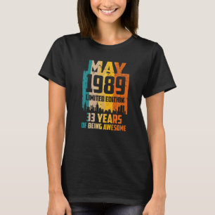 Camiseta 33 años de festividad desde mayo de 1989