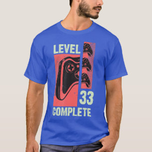 Camiseta 33 Años para hombres Mujeres Jugadoras Regalos de 