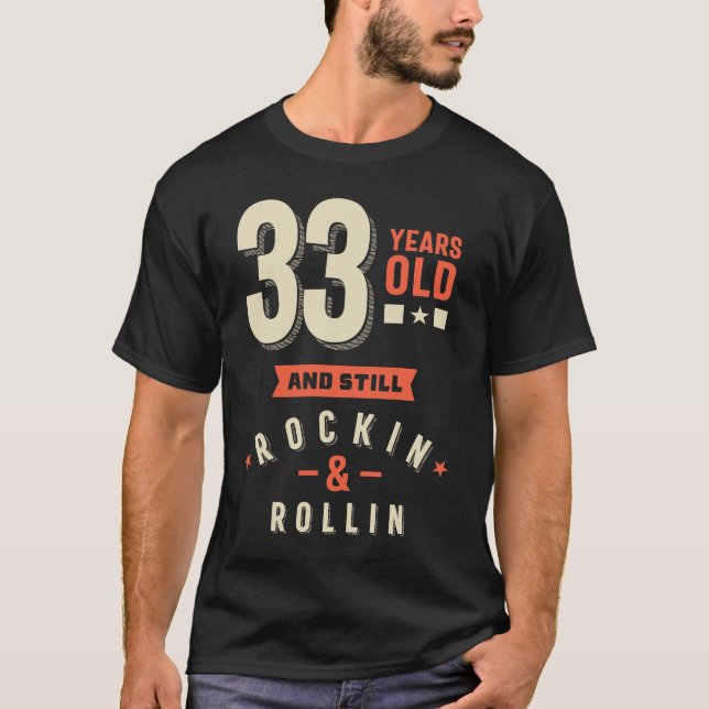 Camiseta 33 años - regalo de cumpleaños 33 (Anverso)
