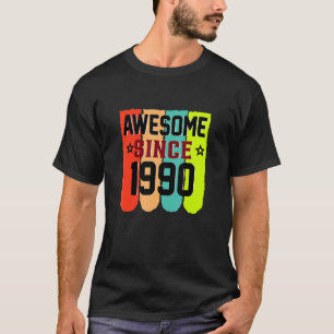 Camiseta 33 años Vintage 1990 33º cumpleaños
