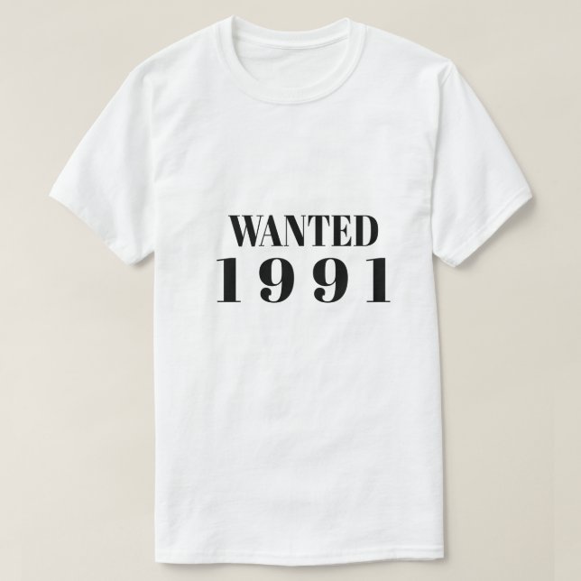 Camiseta 33 cumpleaños 1991 (Diseño del anverso)