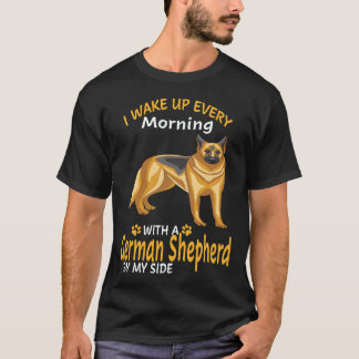 Camiseta 33 Me despierto cada mañana con un pastor alemán 