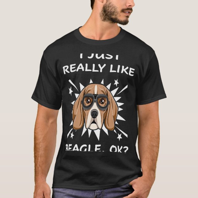 Camiseta 33 Me Gusta Realmente Beagle (Anverso)