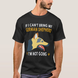 Camiseta 33 Si no puedo traer a mi pastor alemán no voy