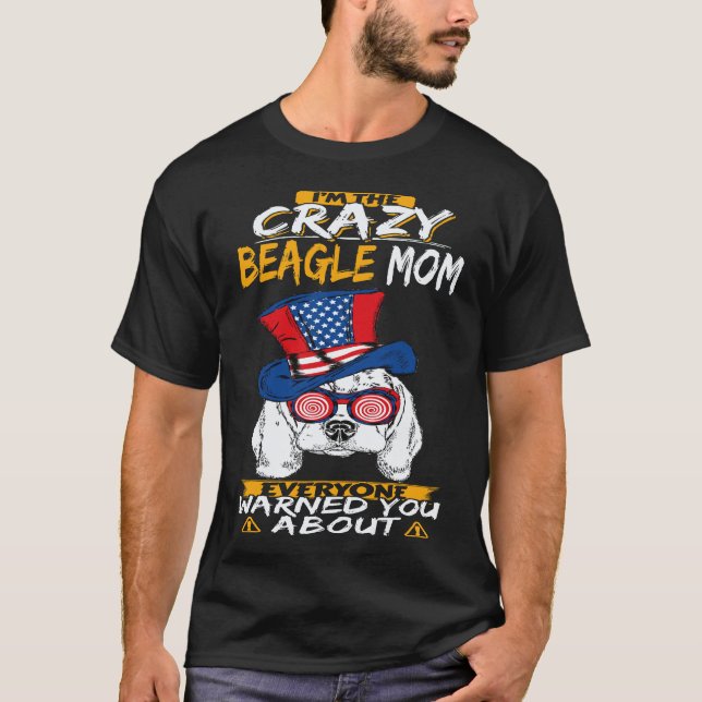 Camiseta 33 Soy La Loca Mamá Beagle Beagle (Anverso)