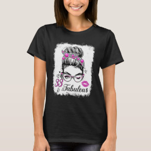 Camiseta 33 y fabuloso desde 1989 Reina 33 años O