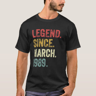 Camiseta 33Th Birthday Gifts 33 Years Old Legend Since Marc