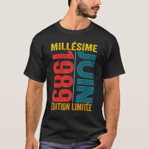 Camiseta 34º cumpleaños Vintage junio 1989 34 años