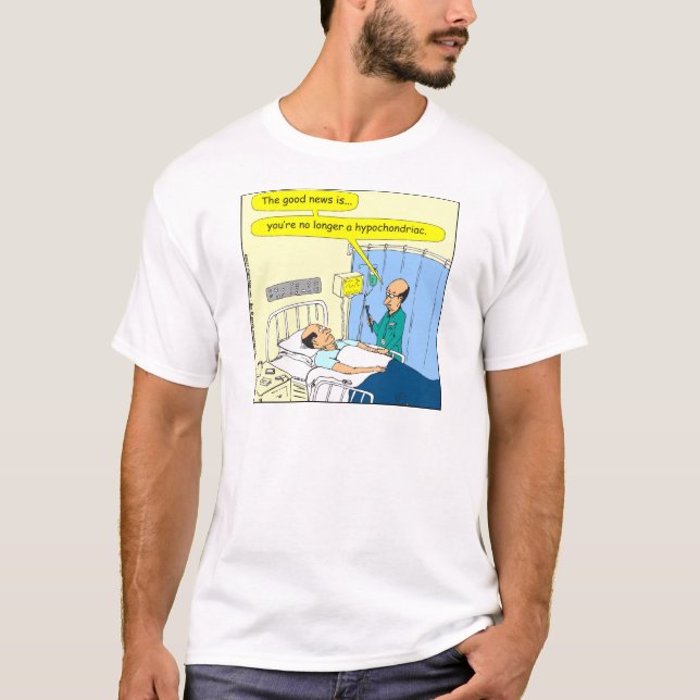 Camiseta 348 no más un dibujo animado hipocondriaco del (Anverso)