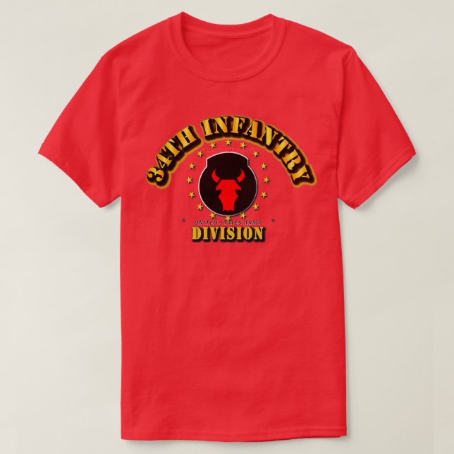 Camiseta 34.ª División de Infantería Red Bull (Diseño del anverso)