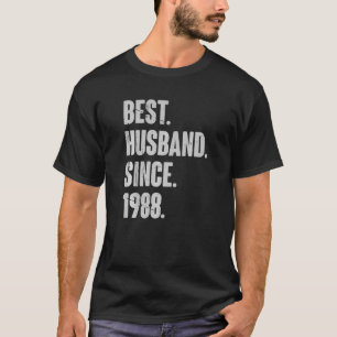 Camiseta 34 Aniversario Boda De Su Mejor Esposo Desde