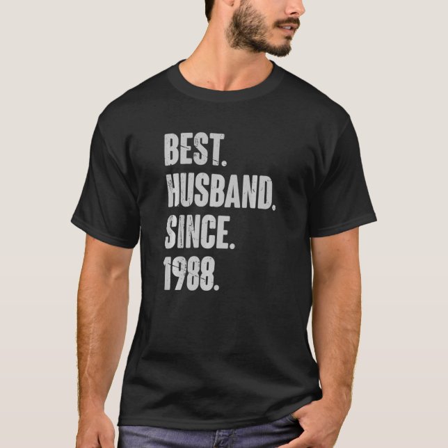 Camiseta 34 Aniversario Boda De Su Mejor Esposo Desde (Anverso)