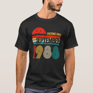 Camiseta 34 años de edad increíble desde septiembre de 1988