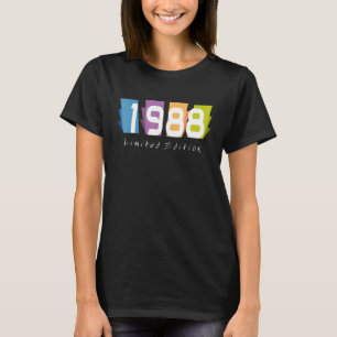 Camiseta 34 Años Mujeres Hombres 34 Años 1988 1