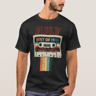 Camiseta 34 de Julio Mejor Cinta Cassette De 1988