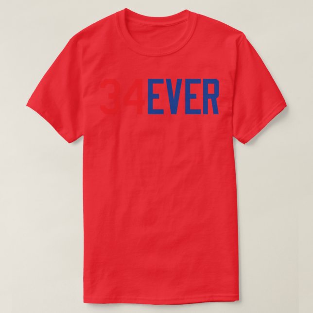 Camiseta 34 ever TShirt (Diseño del anverso)