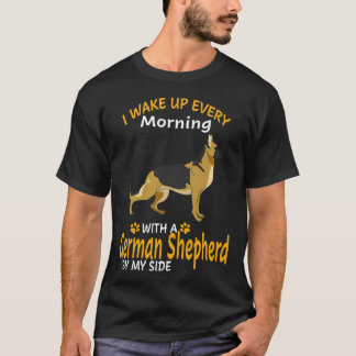 Camiseta 34 Me despierto cada mañana con un pastor alemán
