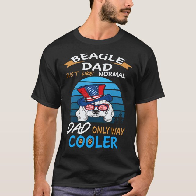 Camiseta 34 Papá - Beagle Papá Beagle Más Fresco (Anverso)