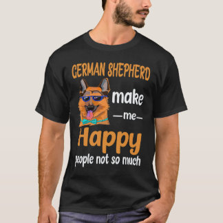 Camiseta 34 Pastores Alemanes Me Hacen Feliz Gente No Tanto