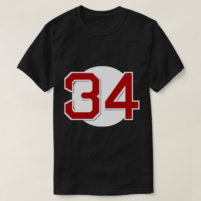 Camiseta 34 Retired Sticker (Diseño del anverso)